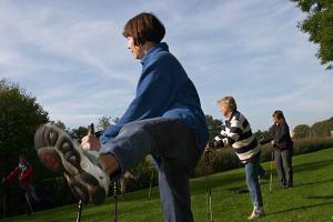 Nordic walking op  de campus