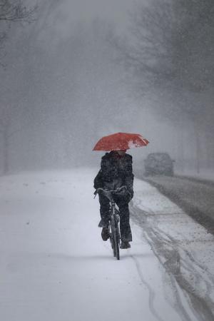 Sneeuw op de campus 1