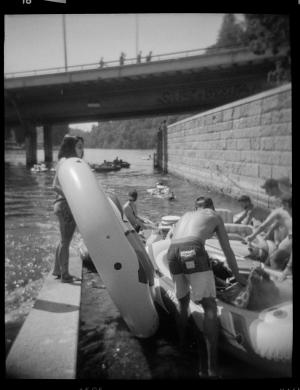 Départ descente du Rhône